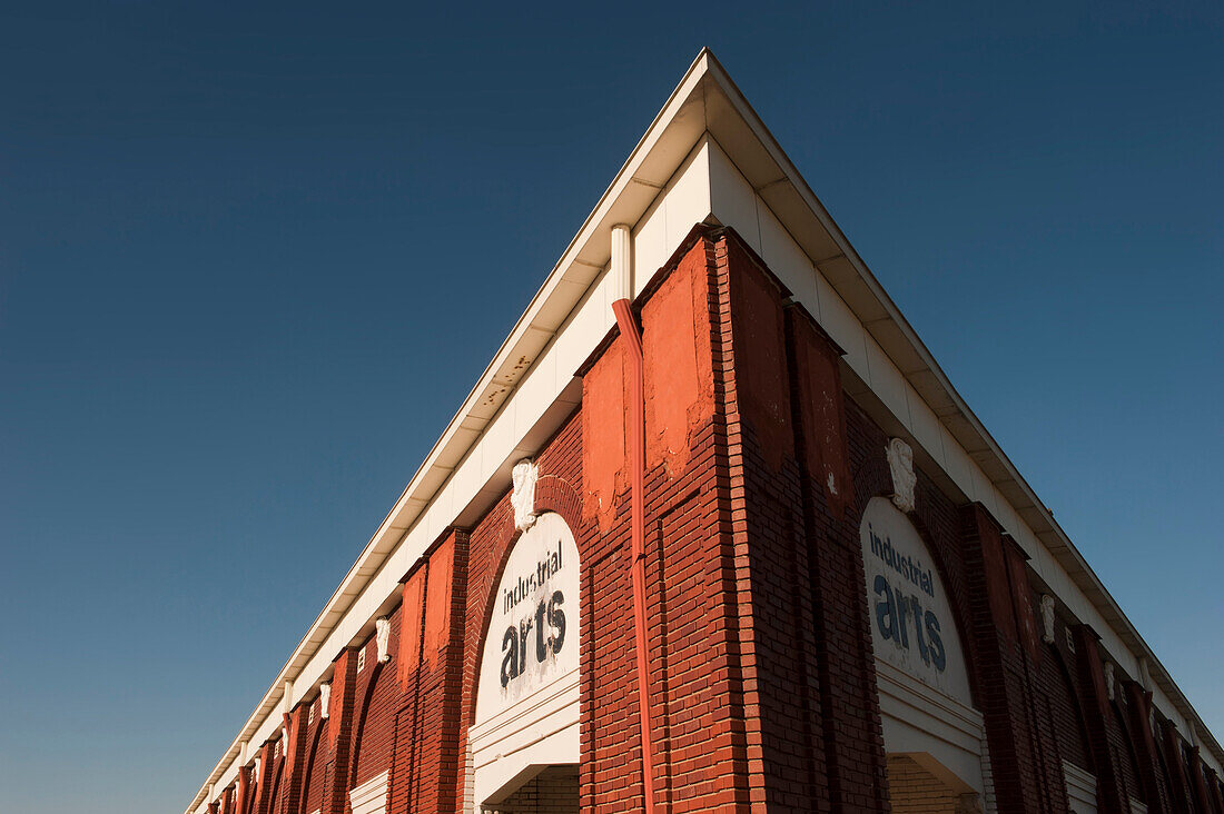 Exterior view of the Industrial Arts Building on the old state fairgrounds in Lincoln,NE,Lincoln,Nebraska,United States of America