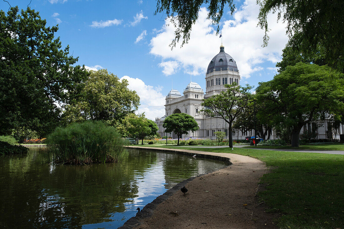 Königliches Ausstellungsgebäude in Carlton Gardens,Melbourne,Australien,Melbourne,Victoria,Australien