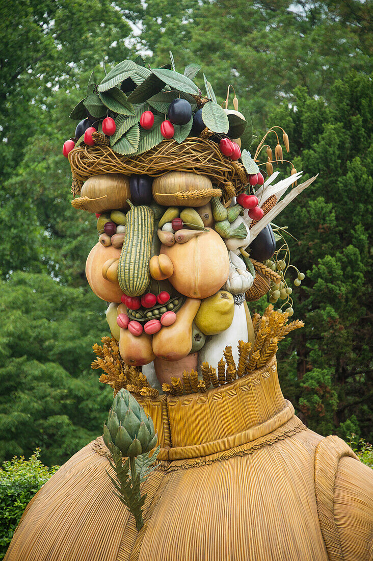 Sommer', eine monumentale Pflanzenskulptur des Künstlers Philip Haas im Botanischen Garten von Atlanta, Atlanta, Georgia, Vereinigte Staaten von Amerika
