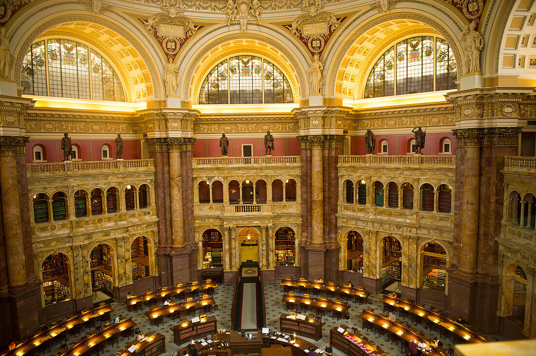 Die Kongressbibliothek in Washington, District of Columbia, USA, Washington, District of Columbia, Vereinigte Staaten von Amerika