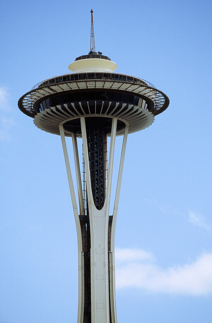 Space Needle observation deck and revolving restaurant,Seattle,Washington,United States of America
