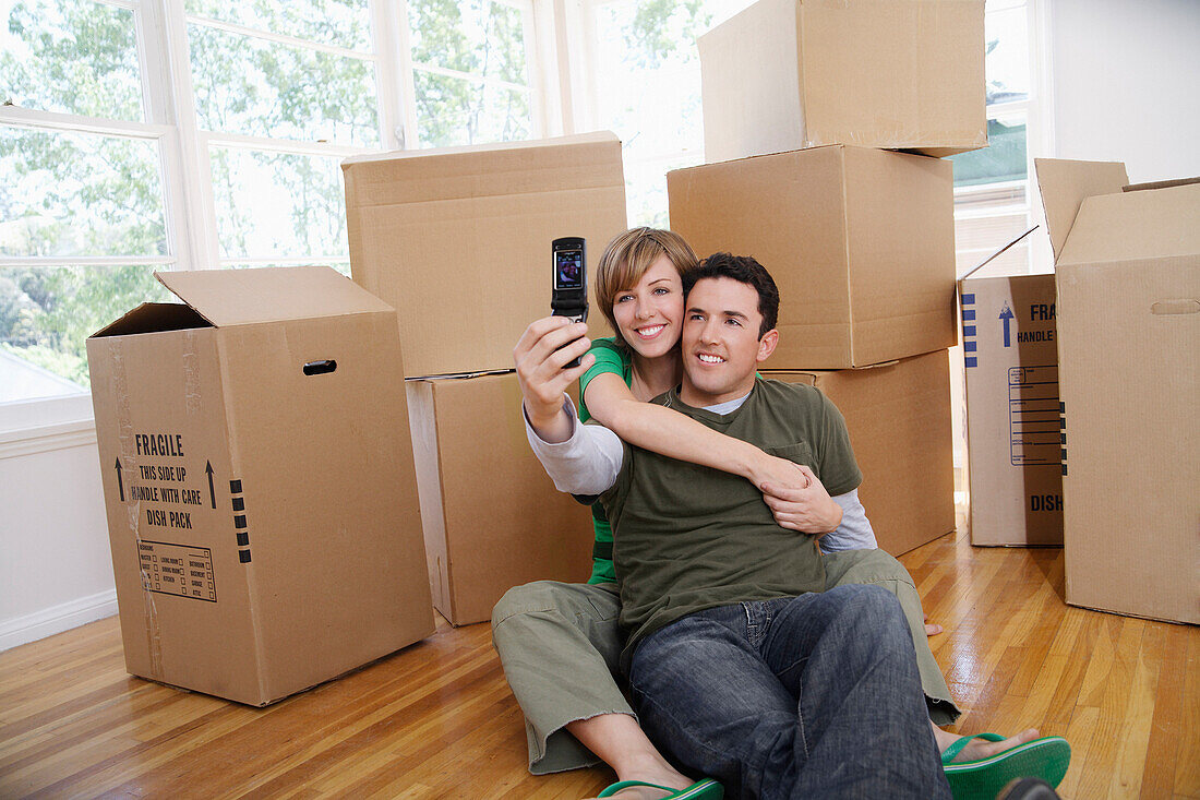 Couple Moving Into New Home