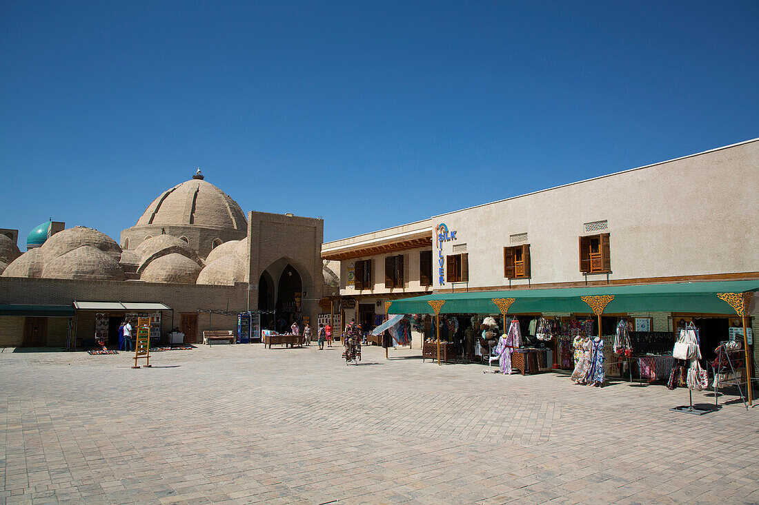 Toqi Zargaron (Trading Dome) in the historic centre of Bukhara,Uzbekistan,Buhkara,Uzbekistan