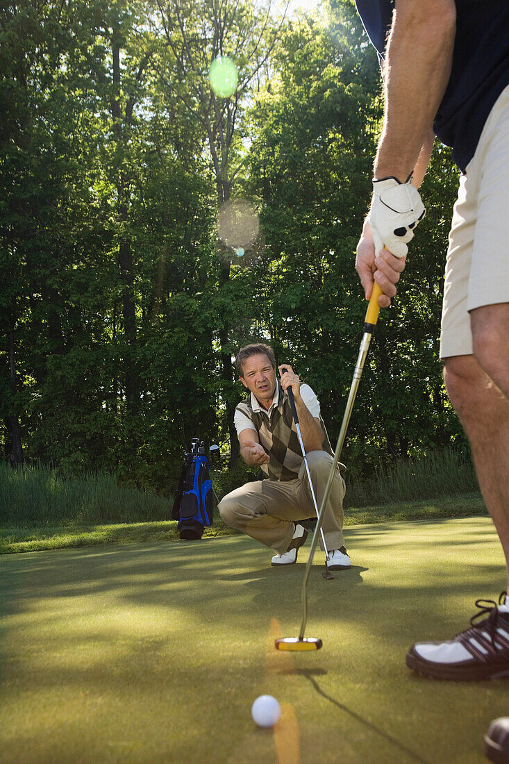 Golfer Giving Advice