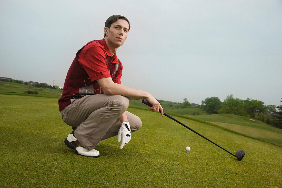 Man Golfing