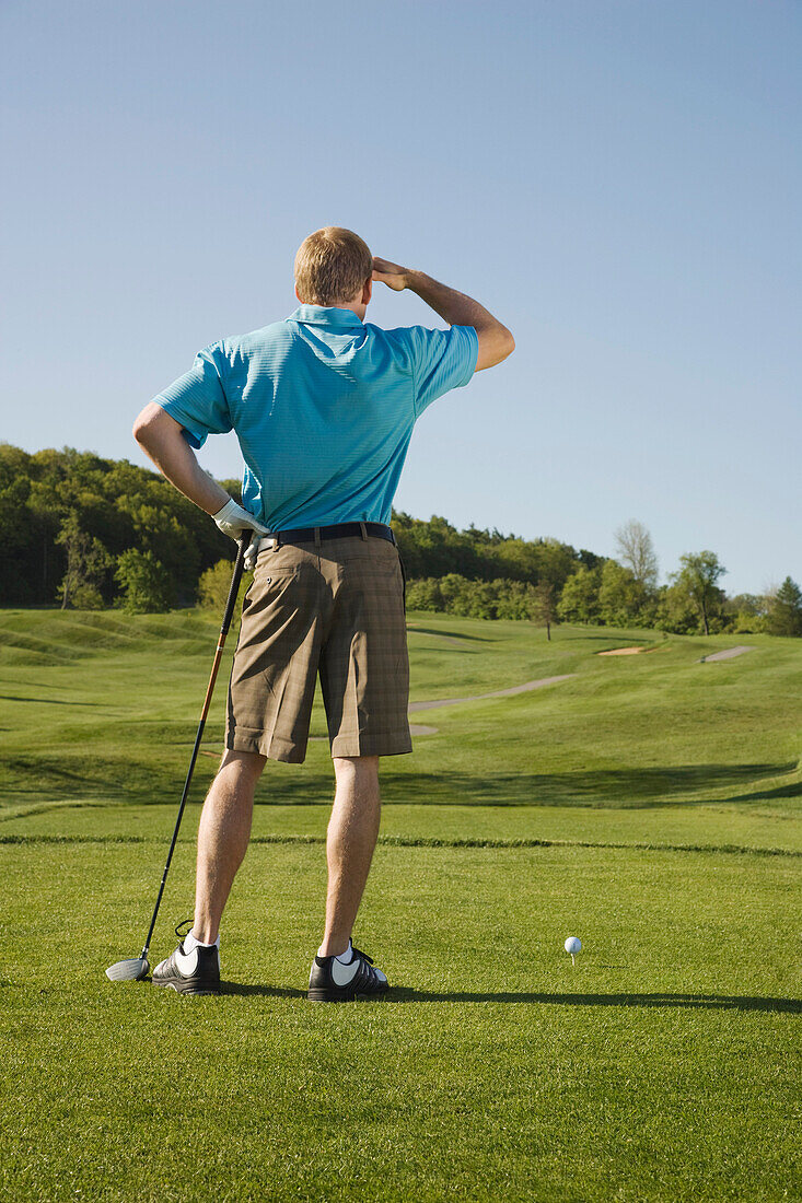 Man Golfing