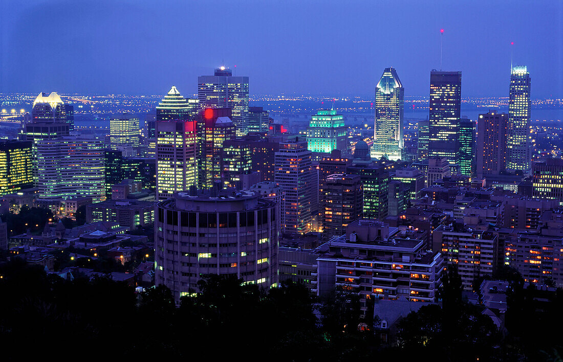 Blick vom Mount Royal Montreal, Québec, Kanada