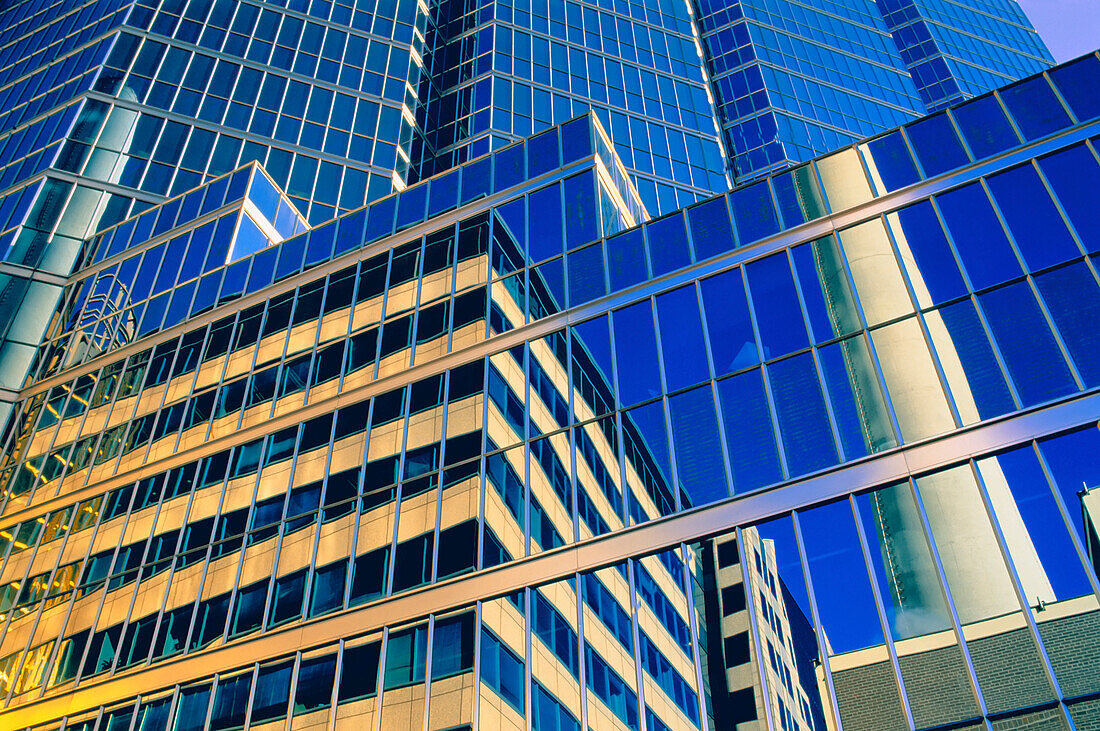 Close-Up of Office Towers Toronto,Ontario,Canada