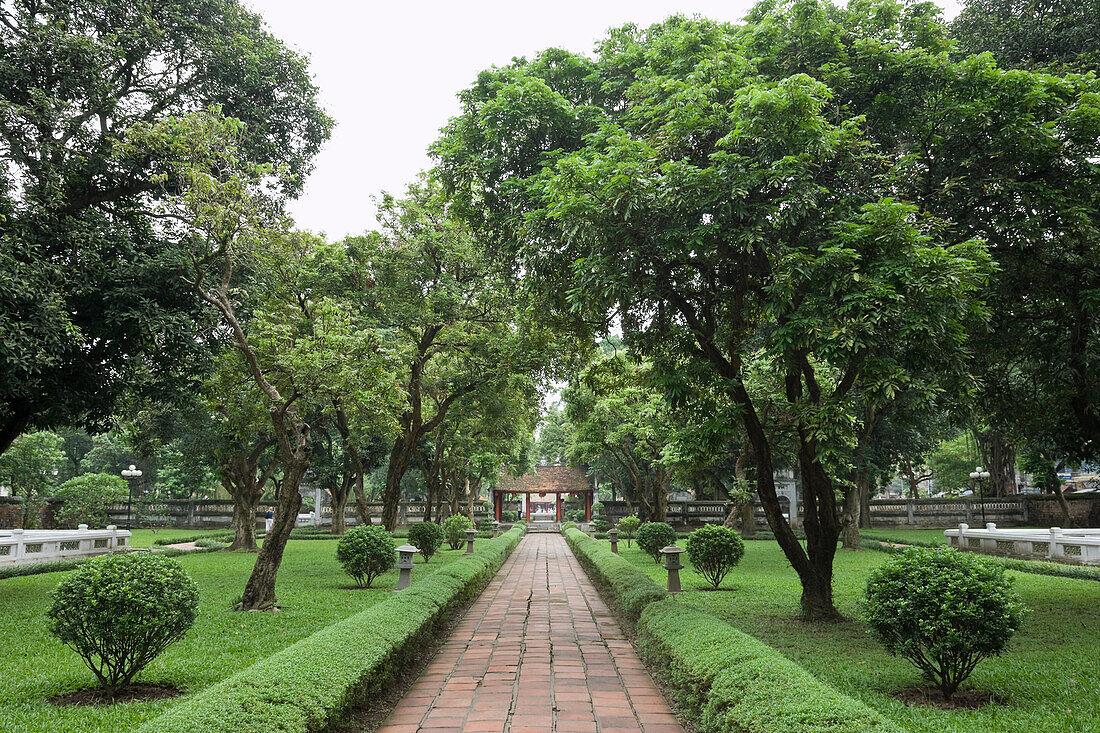 Garten des Literaturtempels, Hanoi, Vietnam