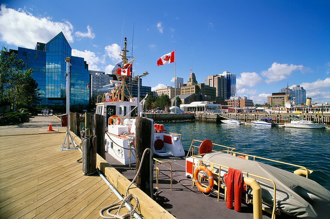 Uferpromenade von Halifax, Neuschottland, Kanada