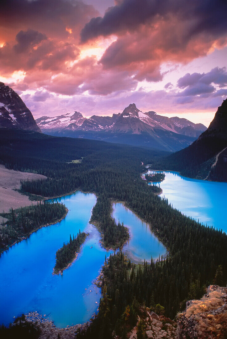 Mary Lake und Lake O'Hara Yoho National Park, Britisch-Kolumbien, Kanada