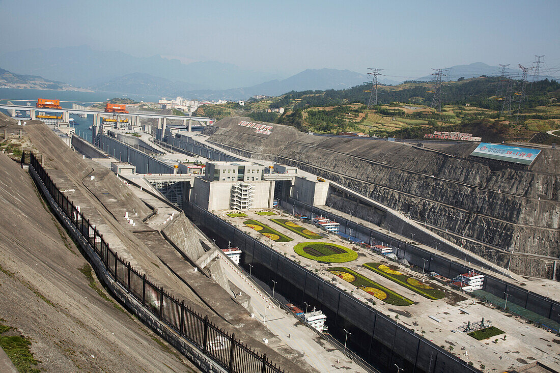 The Three Gorges Dam,Yangtze River,Hubei,China