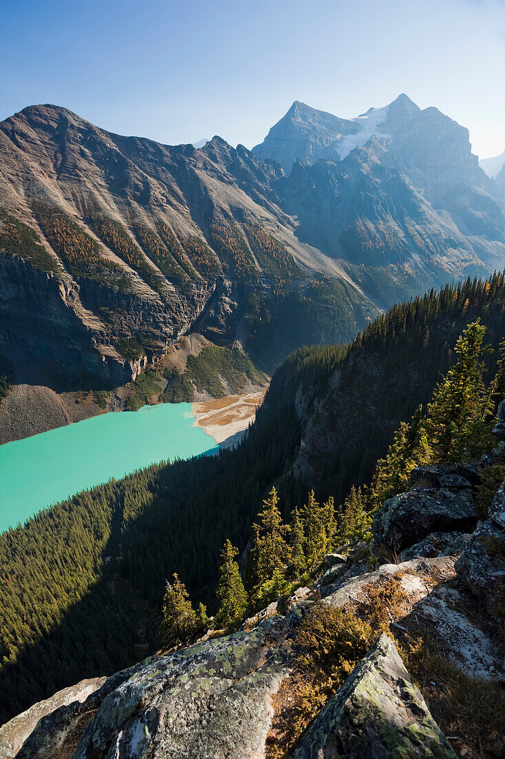 Mount Fairview,Mount Aberdeen and Lake Louise from the Big Beehive,Banff National Park,Alberta,Canada