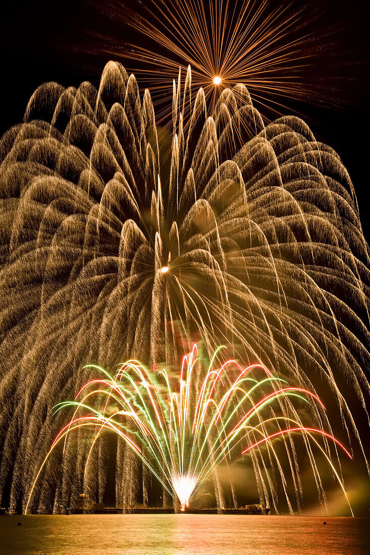 Feuerwerk,Englische Bucht,Vancouver,British Columbia,Kanada