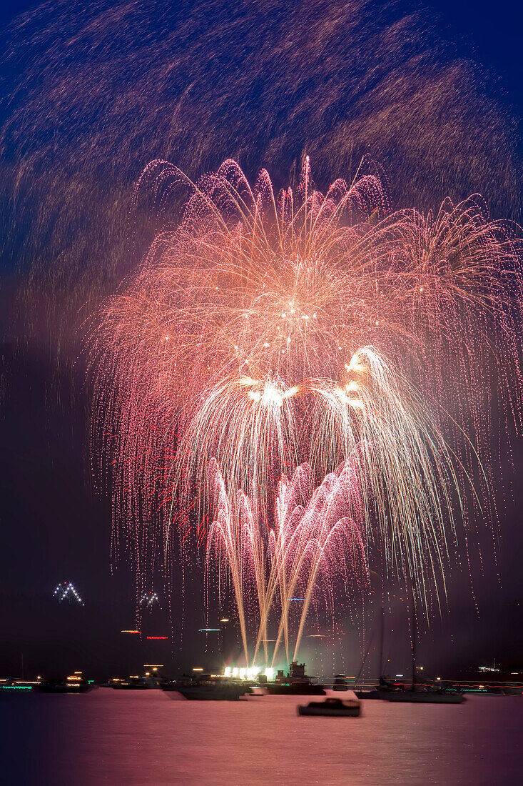 Feuerwerk,Englische Bucht,Vancouver,British Columbia,Kanada