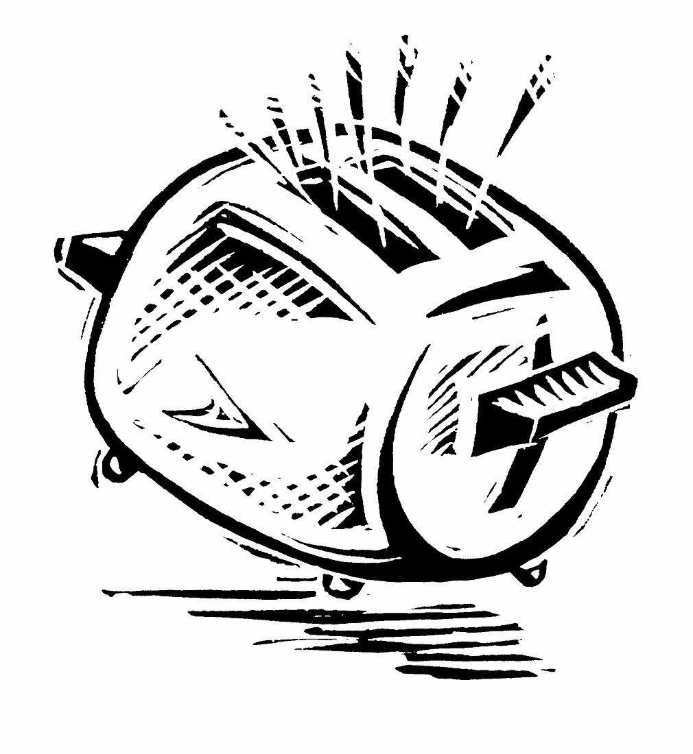 Illustration eines Toasters