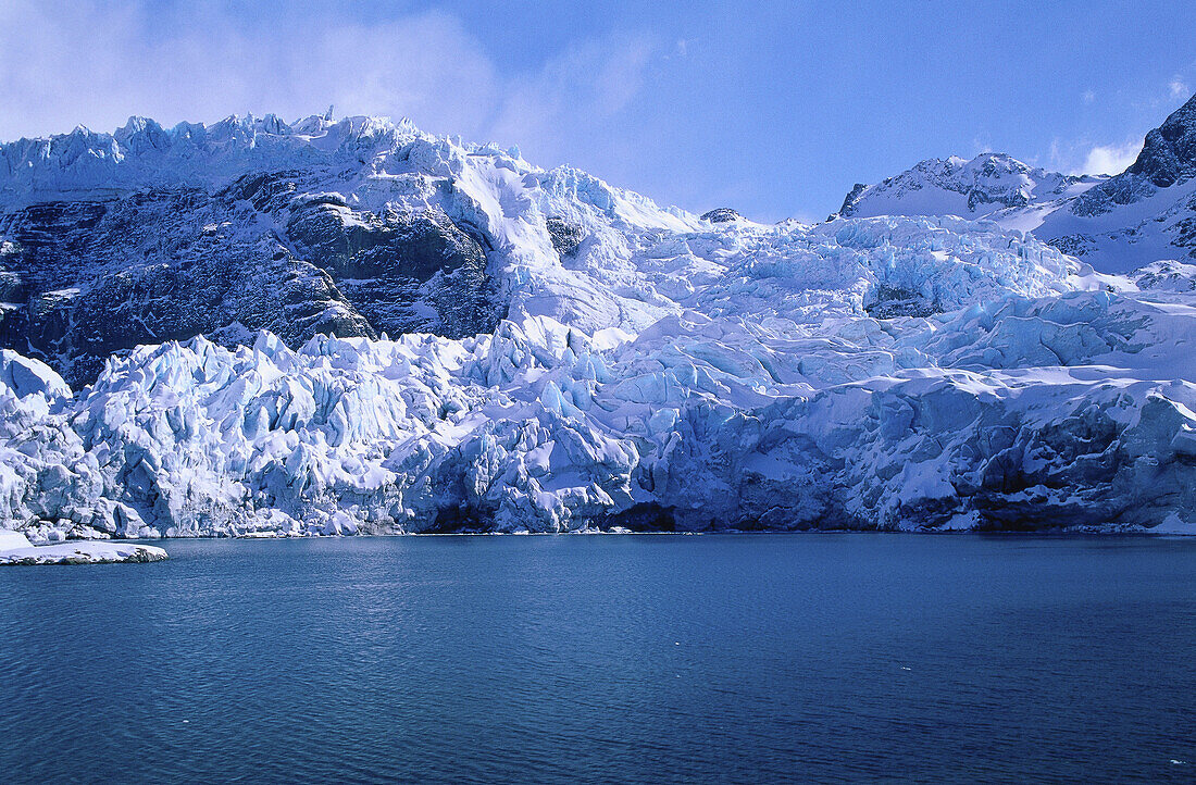 Gletscher,Gold Harbour,Südgeorgien Insel,Antarktische Inseln