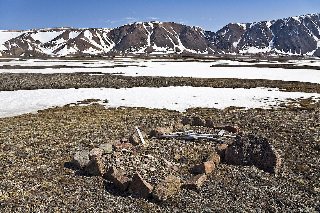 Inuit Grave Site,Craig Harbour,Ellesmere Island,Nunavut,Canada
