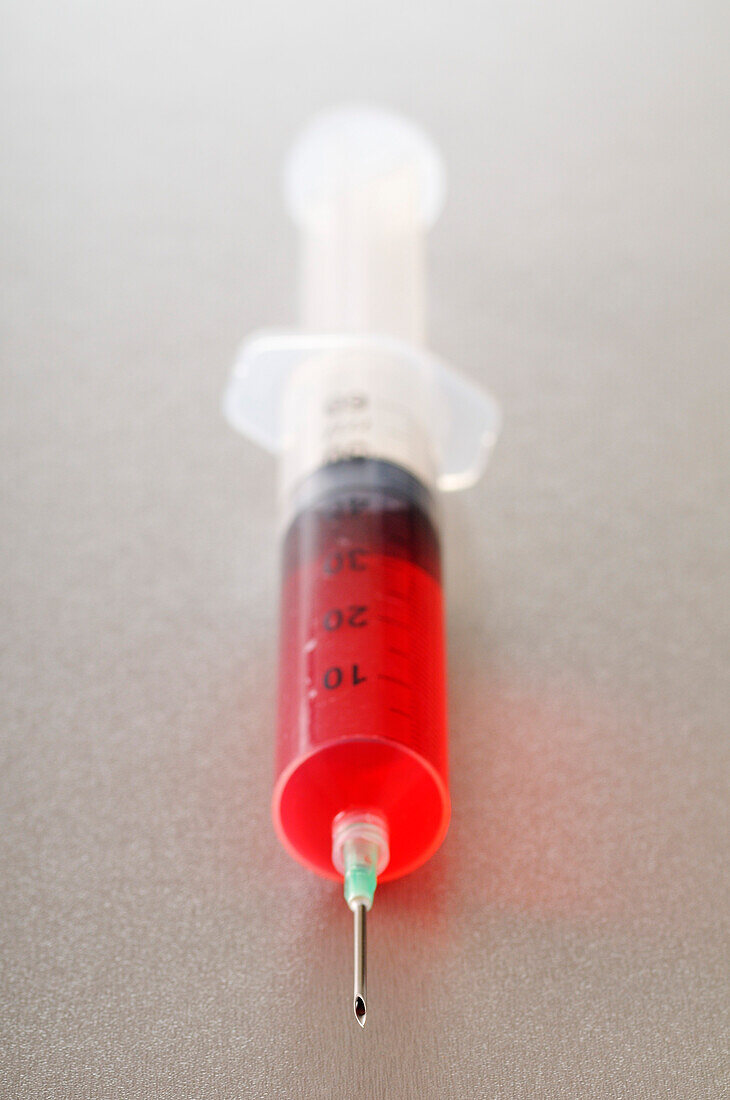 Close-up of Syringe