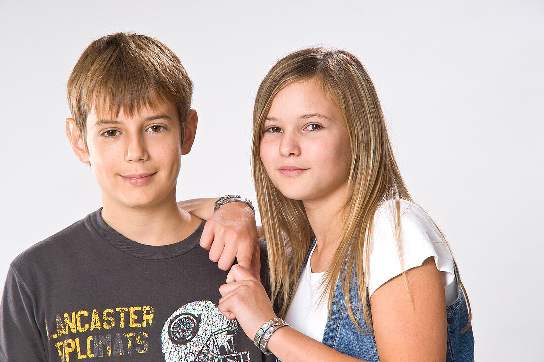 Portrait of Boy and Girl