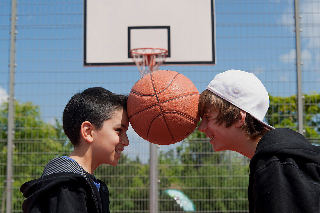 Children Playing Basketball