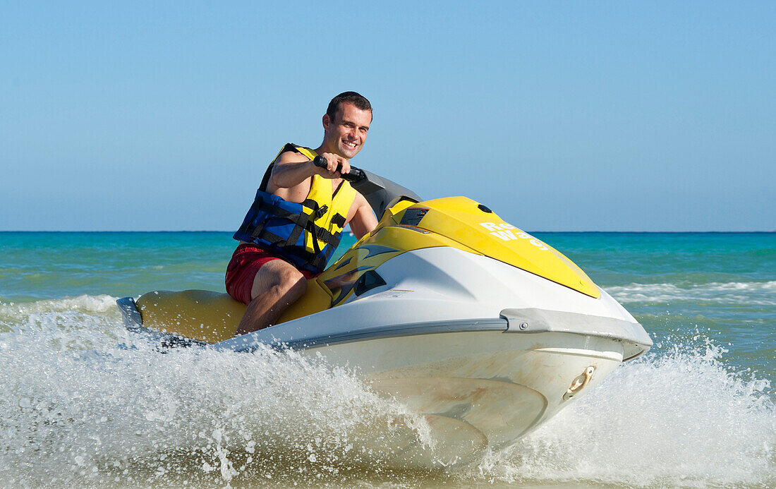 Man on Personal Watercraft