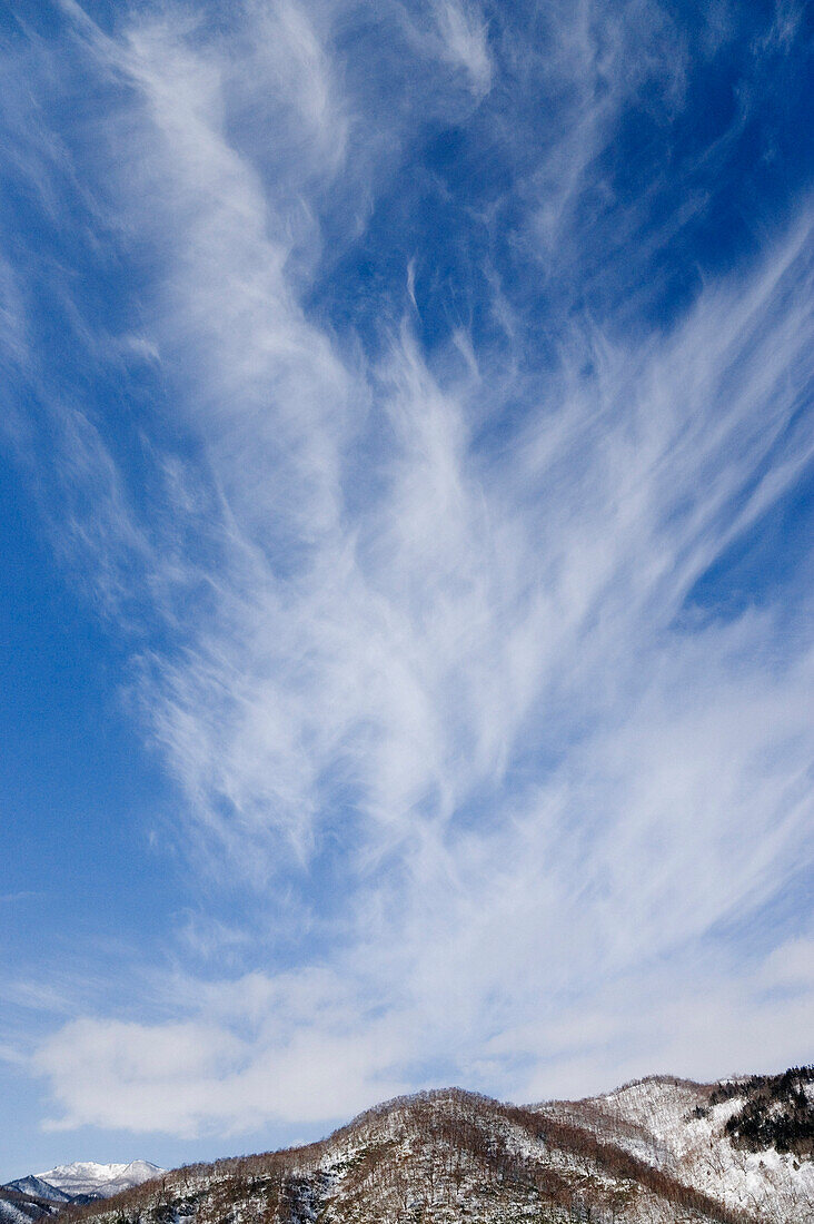 Cirrus Clouds,Hokkaido,Japan