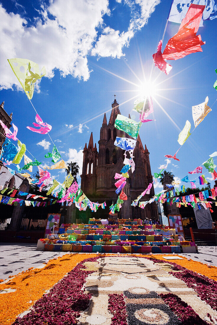 La Parroquia During Day of the Dead,San Miguel de Allende,Mexico