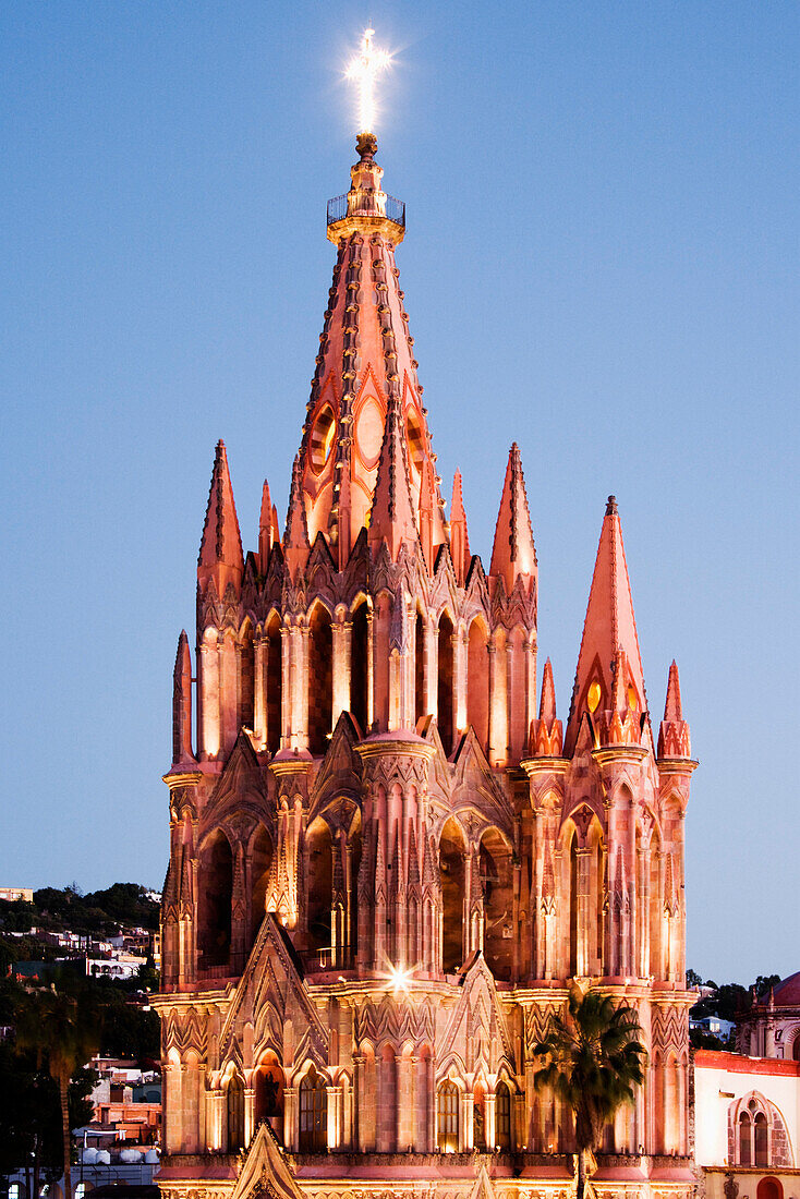 La Parroquia at Dusk,San Miguel de Allende,Mexico