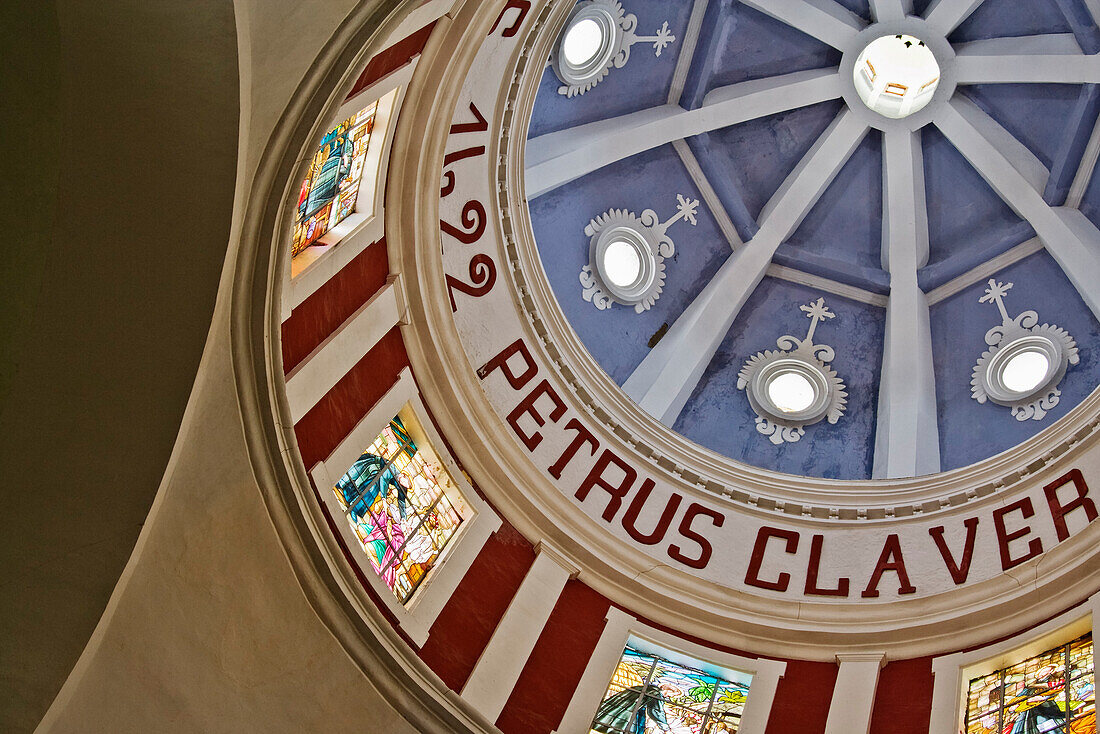 Innenraum der Kuppel des Convento de San Pedro Claver, Cartagena, Kolumbien