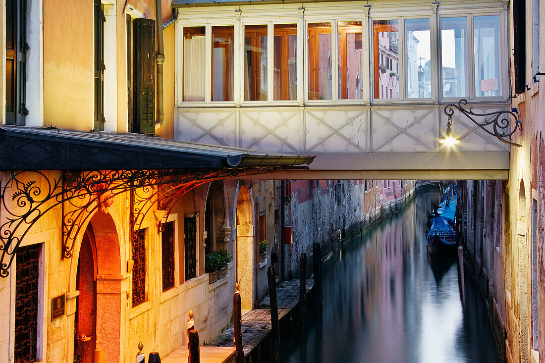 Overview of Canal,Venice,Veneto,Italy