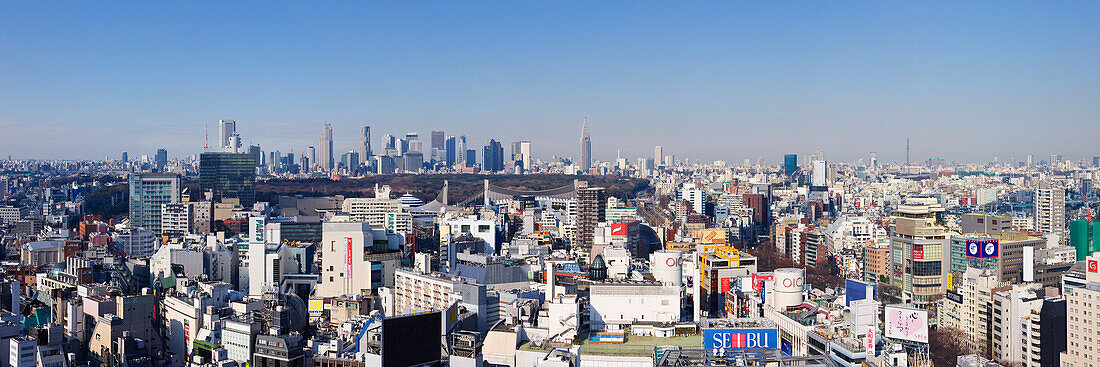 Stadtsilhouette,Shinjuku District,Tokio,Japan