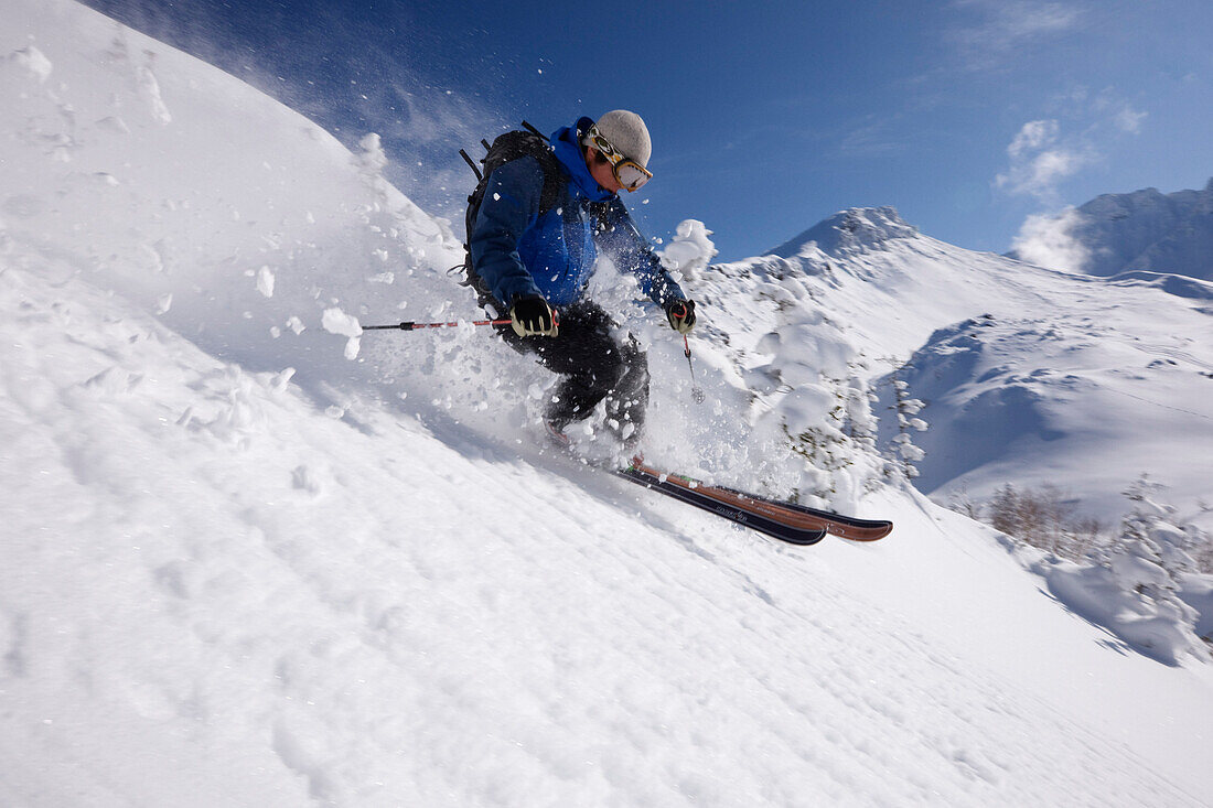 Telemark Skiing,Furano,Hokkaido,Japan