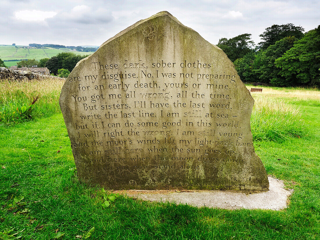 The Anne Stone in Parsons Field,Haworth,Yorkshire,England,United Kingdom,Europe