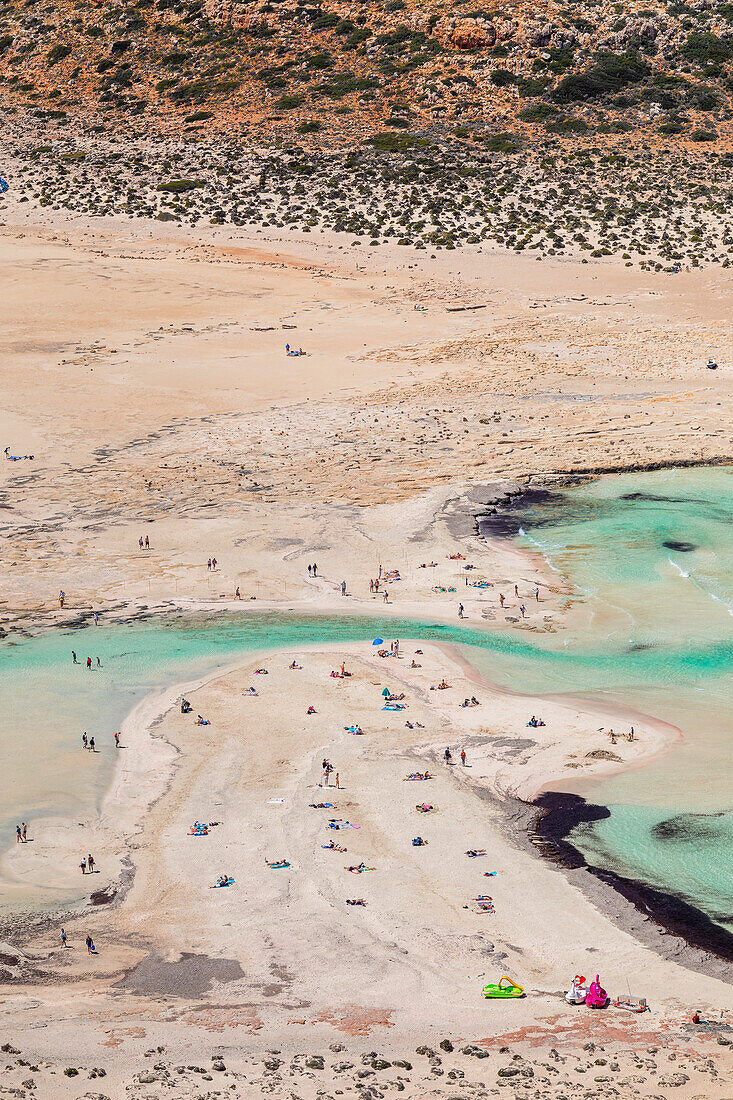Balos Strand und Bucht,Halbinsel von Gramvousa,Chania,Kreta,Griechische Inseln,Griechenland,Europa