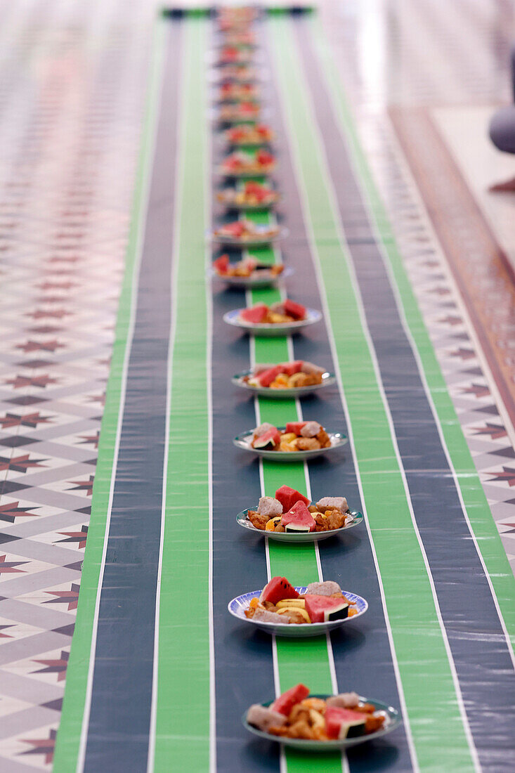 Iftar (Ramadan dinner breaking the day-long fast) at Saigon Mosque,Ho Chi Minh City,Vietnam,Indochina,Southeast Asia,Asia