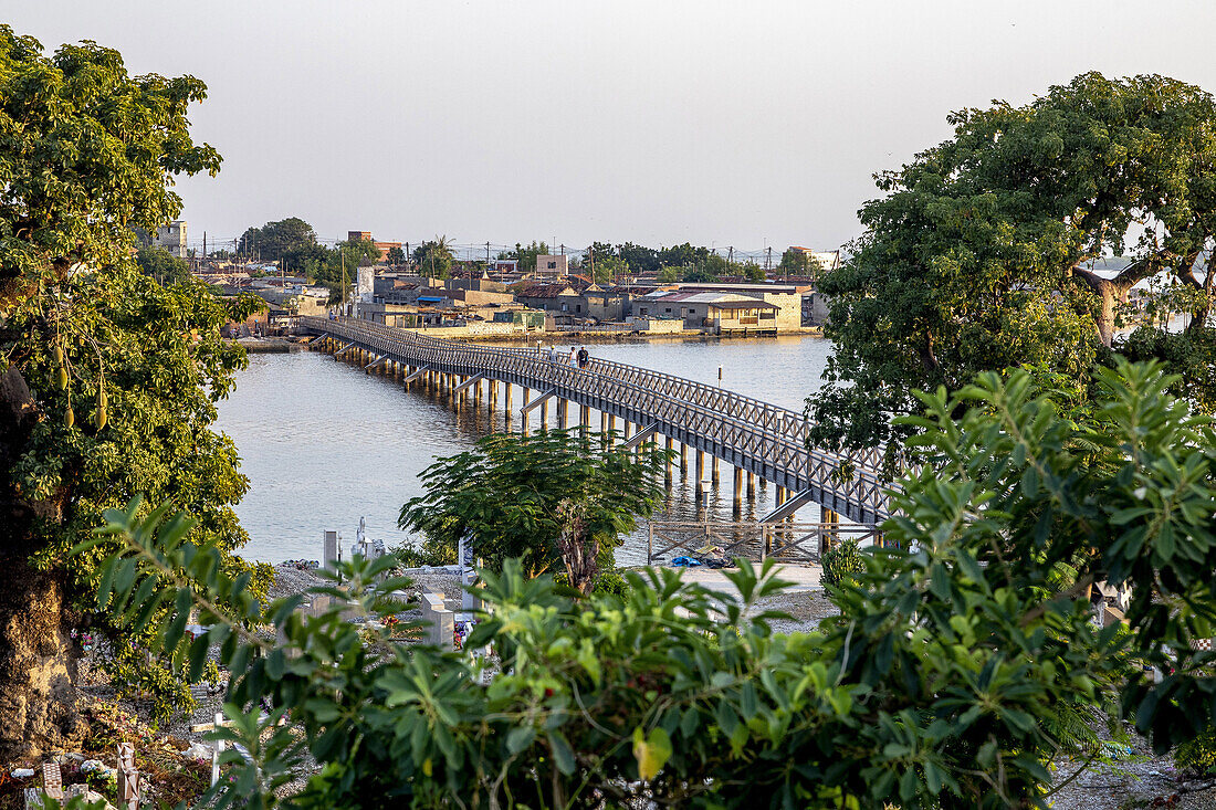 Catholic graveyard and bridge in Fadiouth,Senegal,West Africa,Africa