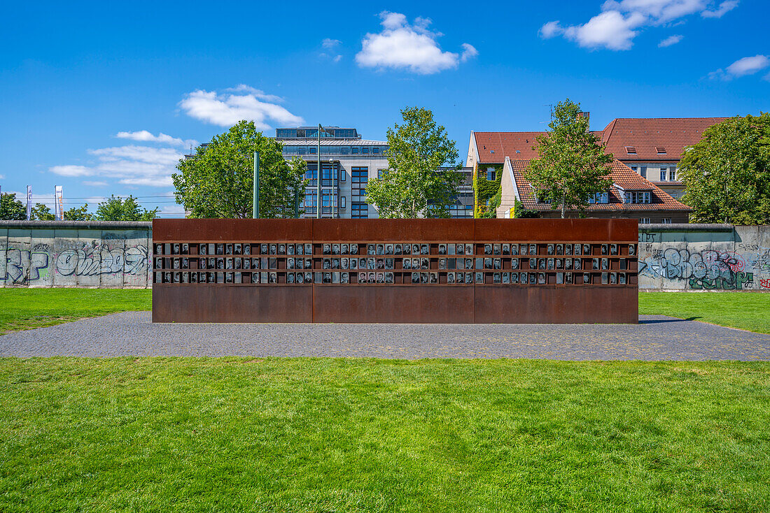 View of the Berlin Wall Memorial,Memorial Park,Bernauer Strasse,Berlin,Germany,Europe
