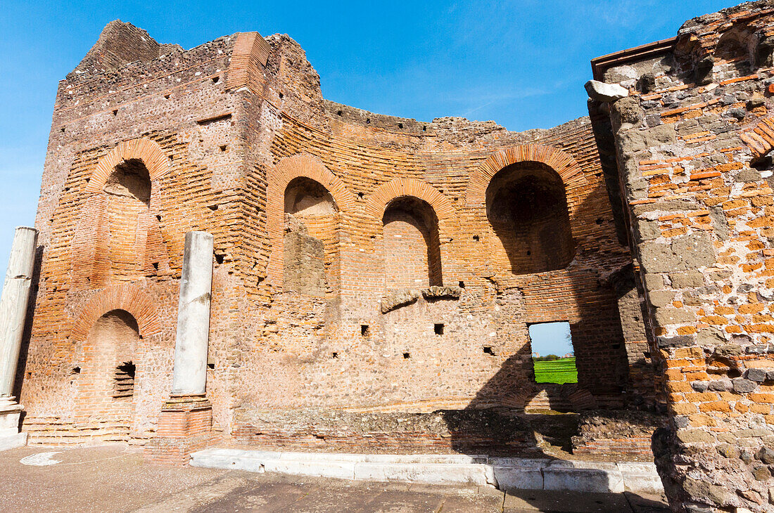 Großes Nymphäum in der römischen Villa der Quintilii, Via Appia, Rom, Latium (Lazio), Italien, Europa