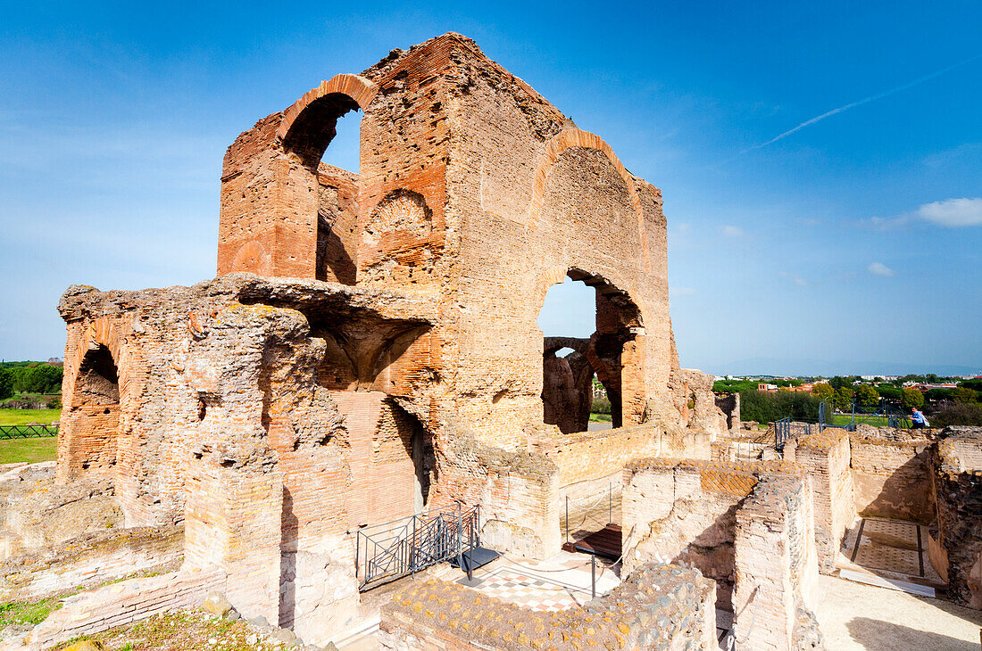 Frigidarium,Baths,Roman Villa of Quintilii,Appian Way,Rome,Latium (Lazio),Italy,Europe