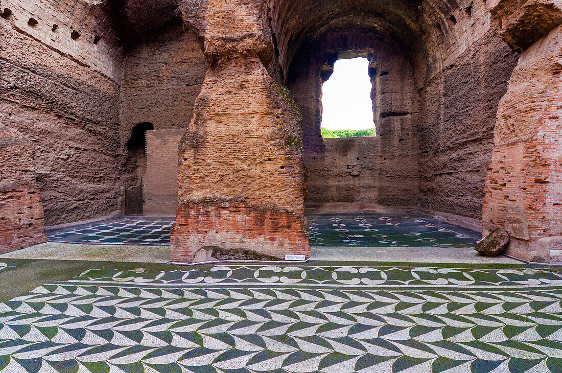 Spogliatoio (Umkleideraum),Caracalla-Thermen,UNESCO-Welterbe,Rom,Latium (Lazio),Italien,Europa