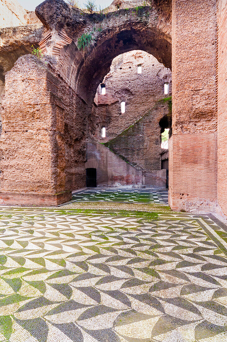 Spogliatoio (Umkleidekabine),Caracalla-Thermen,UNESCO-Welterbe,Rom,Latium (Lazio),Italien,Europa