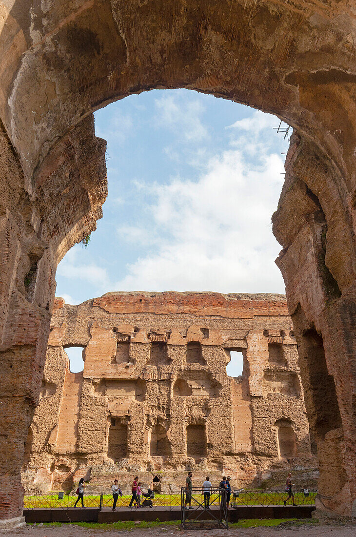 Natatio (Schwimmbad),Caracalla-Thermen,UNESCO-Welterbe,Rom,Latium (Lazio),Italien,Europa