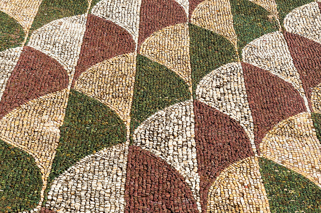 Boden des Frigidariums,Mosaik,Caracalla-Thermen,UNESCO-Weltkulturerbe,Rom,Latium (Lazio),Italien,Europa