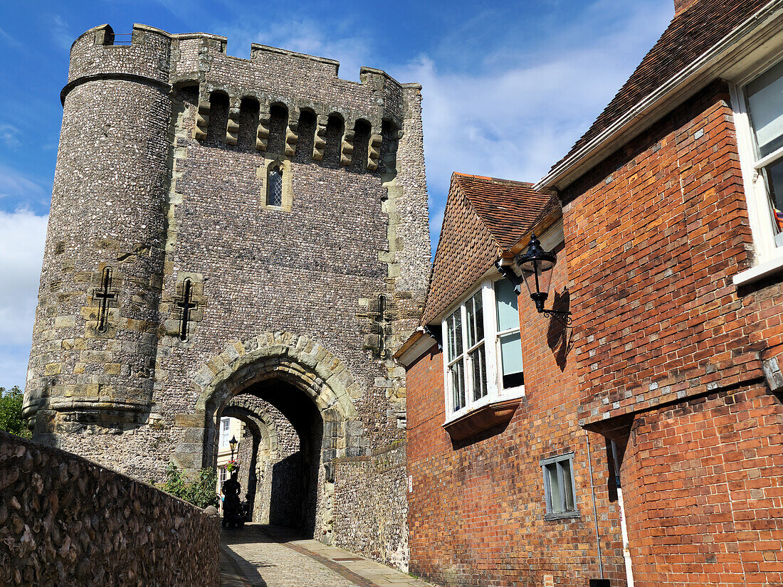 Castle Gate, Lewes, East Sussex, England, Vereinigtes Königreich, Europa