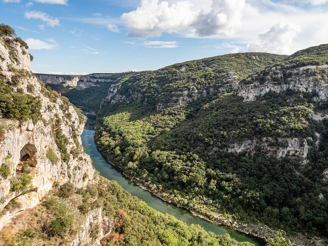 Gorge de l'Ardeche,River Ardeche,Auvergne-Rhone-Alpes,France,Europe