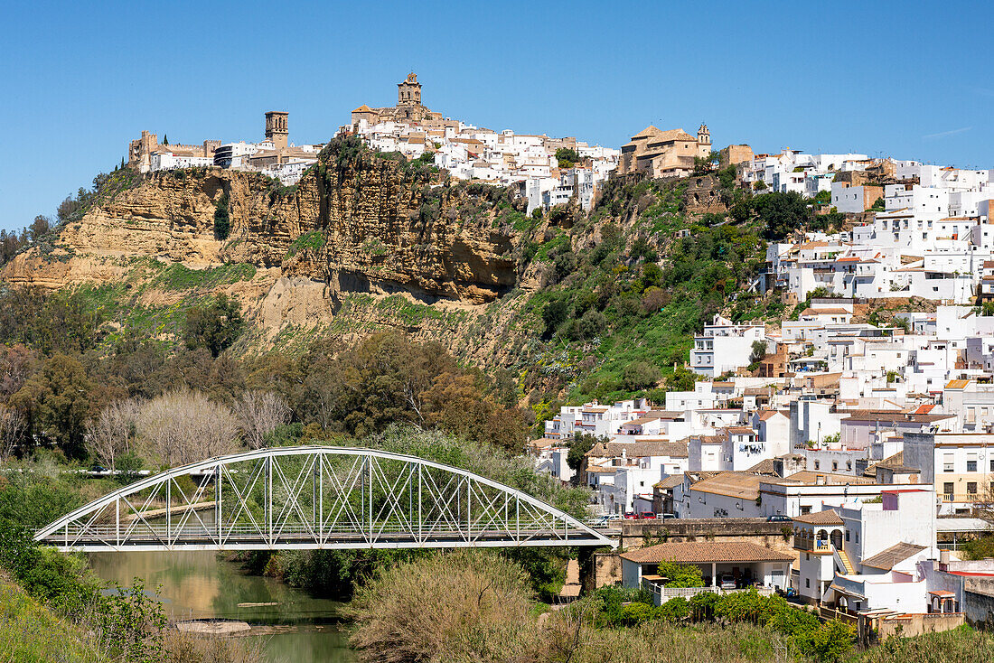 Arcos de la Frontera Ansicht,Pueblos Blancos Region,Andalusien,Spanien,Europa