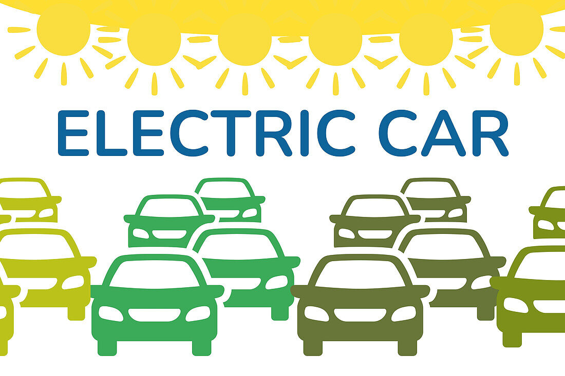 Electric Car Illustrations