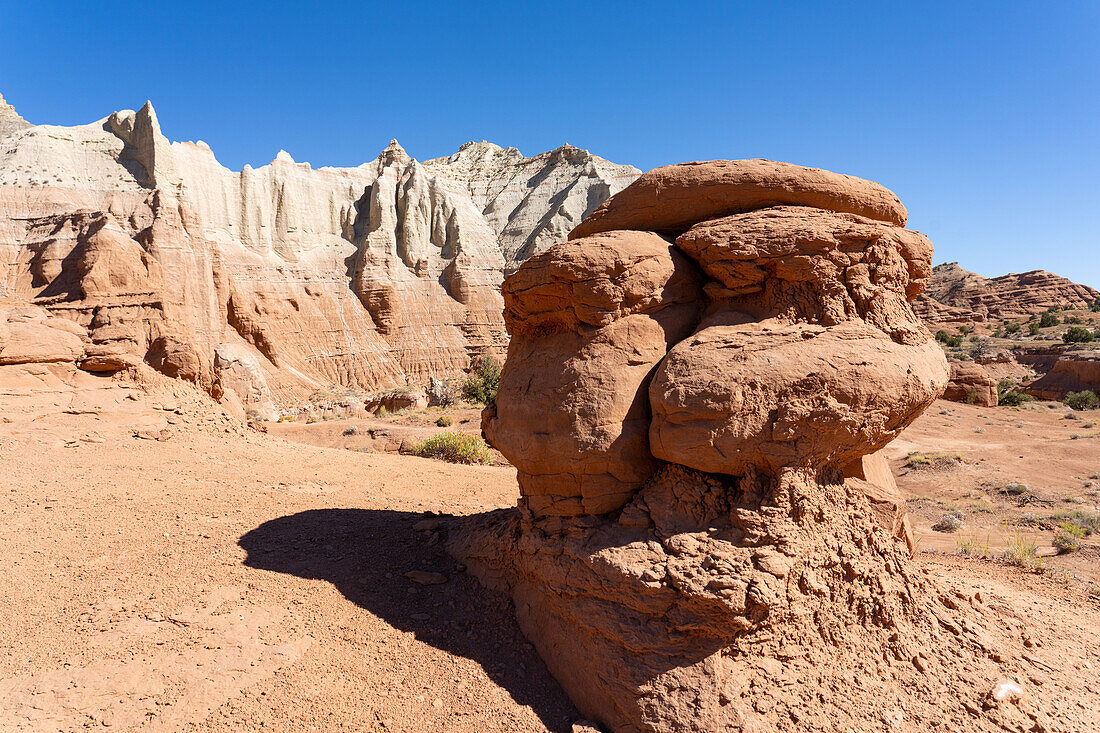 Eroded sandstone formations on the Angel's Palace Trail in Kodachrome Basin State Park in Utah.