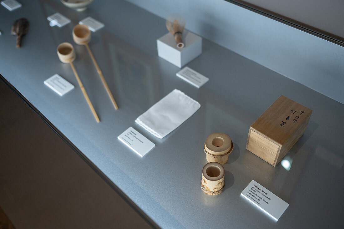 Japanese traditional tea ceremony objects.